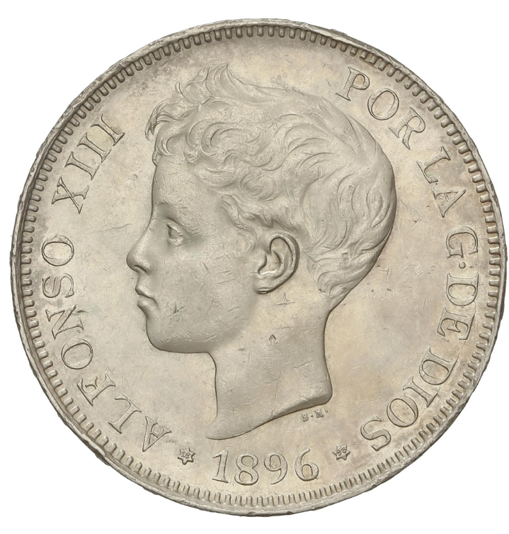 Detalle del retrato de Alfonso XIII por Tomás Martín rebollo, 1915. Nº Inv.154. Real Academia de la Historia