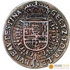 1644. Felipe IV. Amberes. Oficina Imperial de Finanzas. Confianza en Dios. Jetón. Jetón