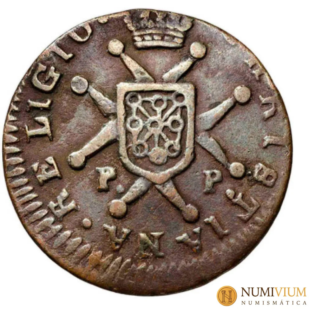 1826. Fernando VII. Pamplona. 1 maravedí.