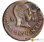 1826. Fernando VII. Pamplona. 1 maravedí.