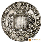 1837. Isabel II. Barcelona. P.S. 1 peseta. MBC+/EBC-. Muy escasa. Atractivo ejemplar. Peseta