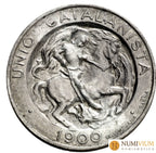 1900. Unió Catalanista. Barcelona. Vallmitjana. 1 peseta. Plata. Bella. EBC+ 1 peseta
