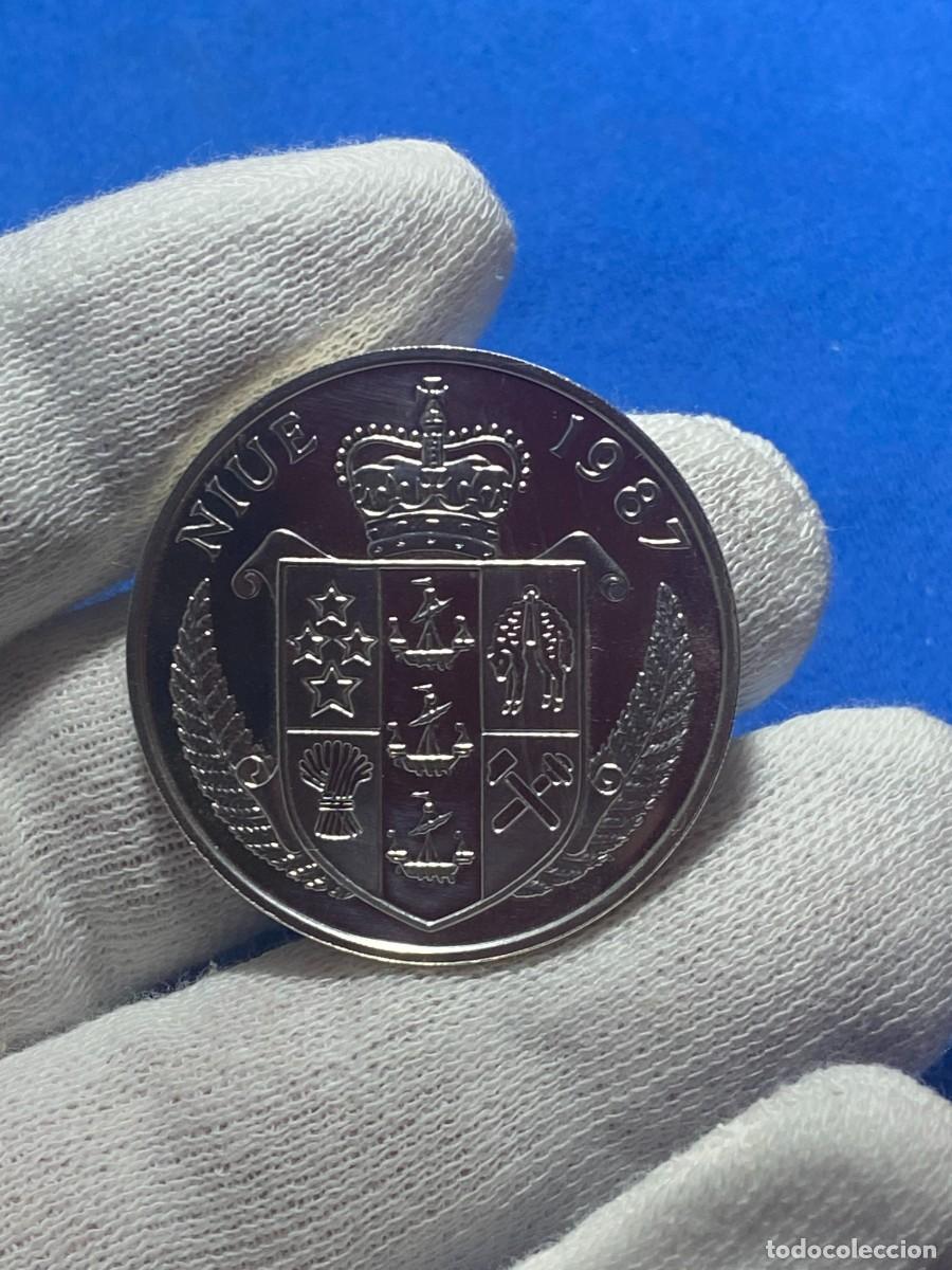 Nueva Zelanda 1987 50 dólares – Isabel II (Boris Becker) Plata Proof