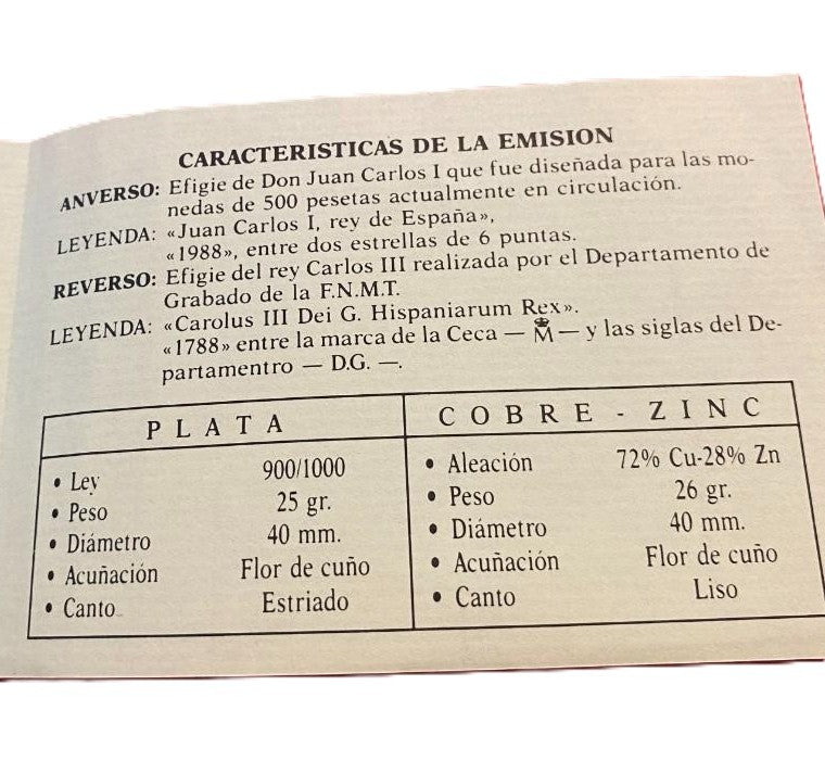 FNMT. SET DE 2 MEDALLAS CONMEMORATIVAS DEL BICENTENARIO DE CARLOS III, ACUÑADAS POR LA F.N.M.T. . 1.988