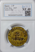 Ayuntamiento de Arahal. Serie completa. Raras. EBC/EBC+. Encapsuladas.