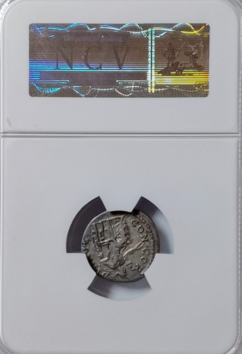 SABINA. Denarius. 130-133 AD Rome. Patina. Very rare with bust to the left. MBC. VF30.