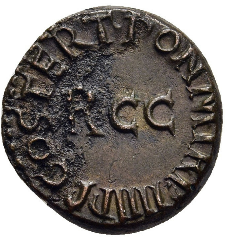 CALÍGULA (37–41 d.C.). Quadrans. Roma. Buen ejemplar.