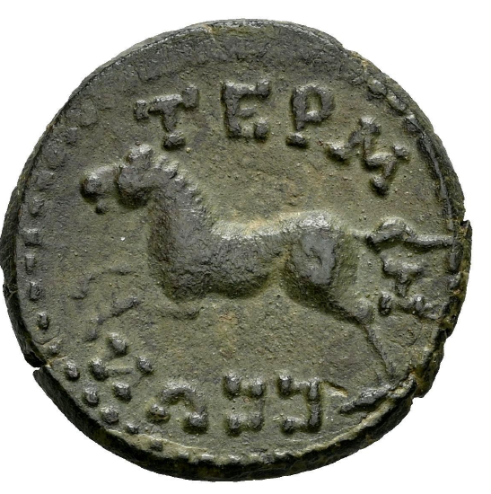 Pisidia. Termessos. Año CY 32 = 40/39 a.C. Zeus