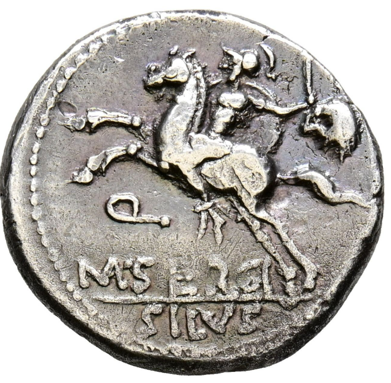 GENS SERGIA Denario. 116-115 a.C. Norte de Italia