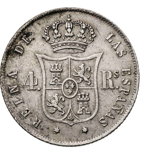 Isabel II. Madrid. 4 reales. 1858. MBC-MBC