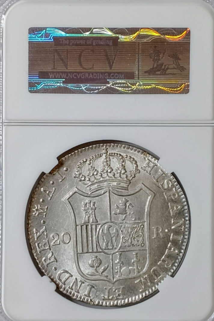 Jose Napoleón: 20 Reales 1810. Madrid. AU55, EBC+.