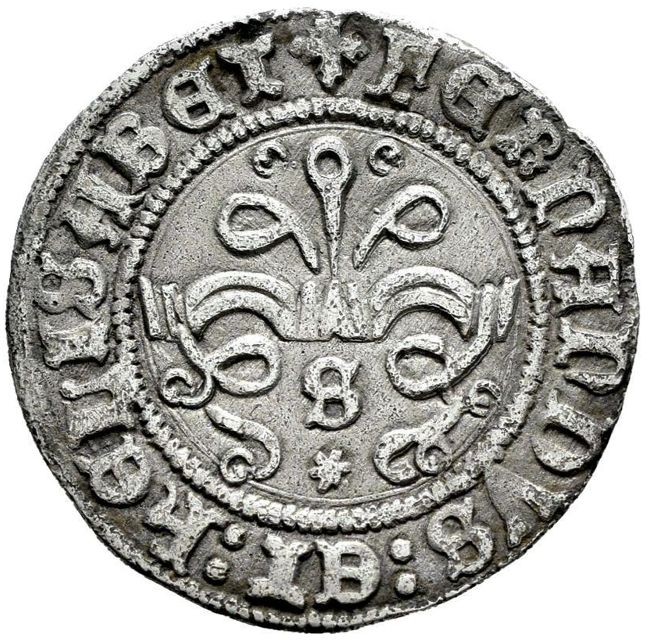 Fernando e Isabel (1474-1504). 1/2 real. Sevilla. Excelente. Leyendas completas. MBC+.