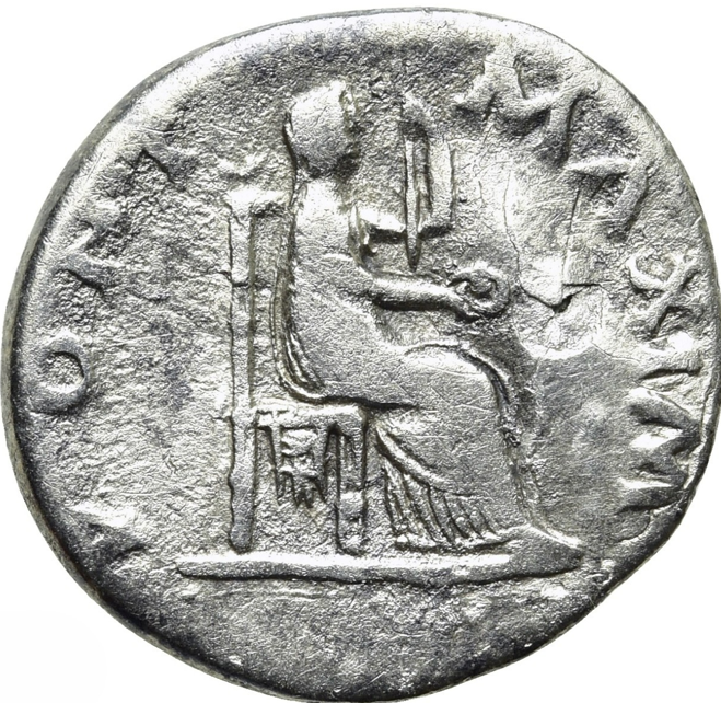 VITELIO (69 d.C.). Denario. Roma. Emperador muy escaso.