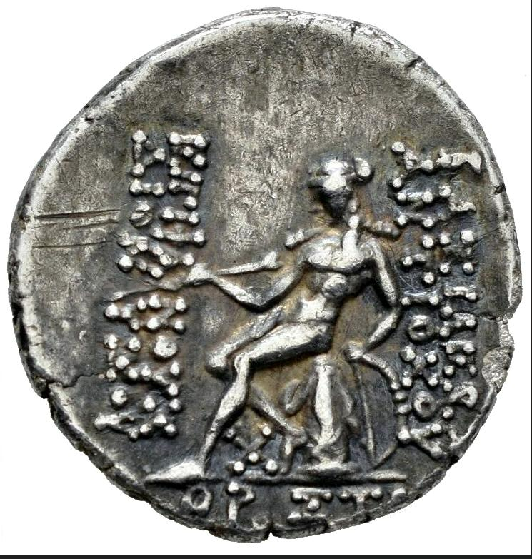 ANTÍOCO VI DIONYSOS (144-142 a.C.). Dracma de Antioquía. Escasa. EBC. REY 13