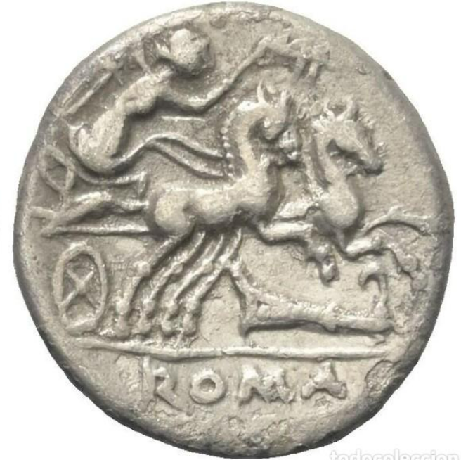 GENS CIPIA. M. Cipius. Denario (plata). 115 - 114 a.C. Roma.