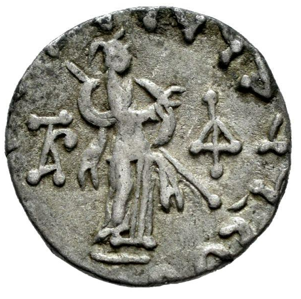 Indoescitas. AZES I. Dracma. 58-12 a.C. Taxila. MBC