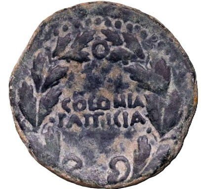 COLONIA PATRICIA (CÓRDOBA). Augusto. As de bronce.