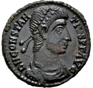 CONSTANTIUS II. Follis. 337-361 AD Siscia. (Ric-243). EBC/EBC-