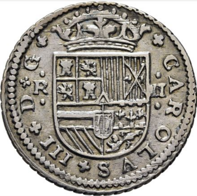 CARLOS III Archiduque. Barcelona. 2 reales. 1709. EBC-/MBC+. Buen ejemplar