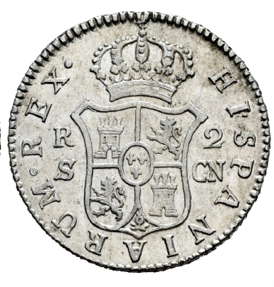 CHARLES IV. 2 Reales. 1806. Seville. MBC+/EBC-