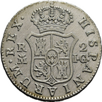 CHARLES IV. Madrid. 2 reales. 1808. IG. MBC+/EBC-