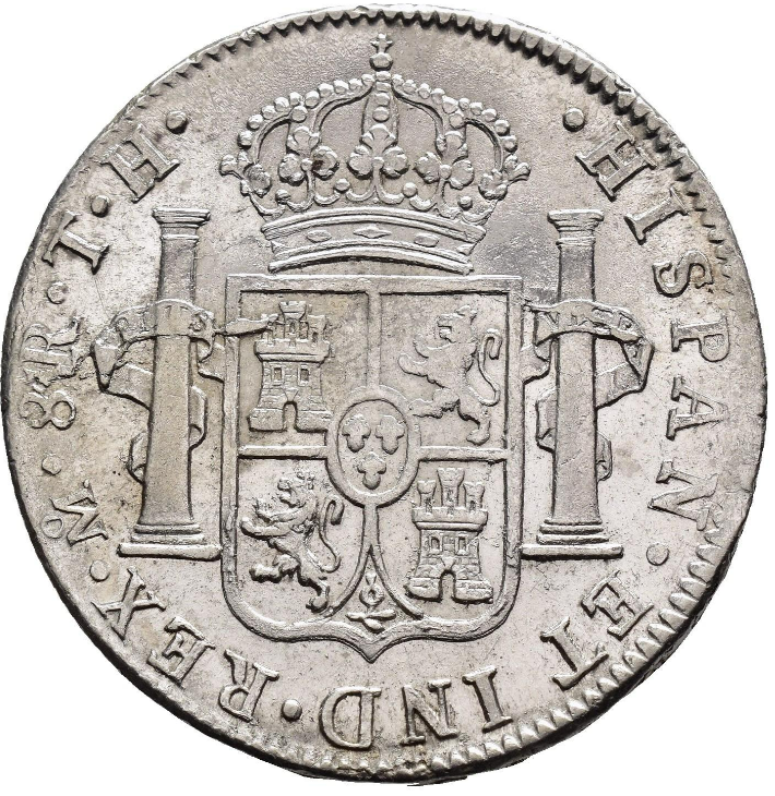 CHARLES IV. 8 reales. 1808. Mexico. TH. MBC+/EBC-.