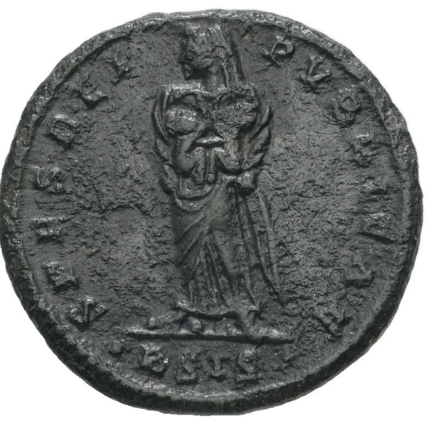 FAUSTA (324-326 dC). Follis de bronce. Siscia. RIC-205. MBC