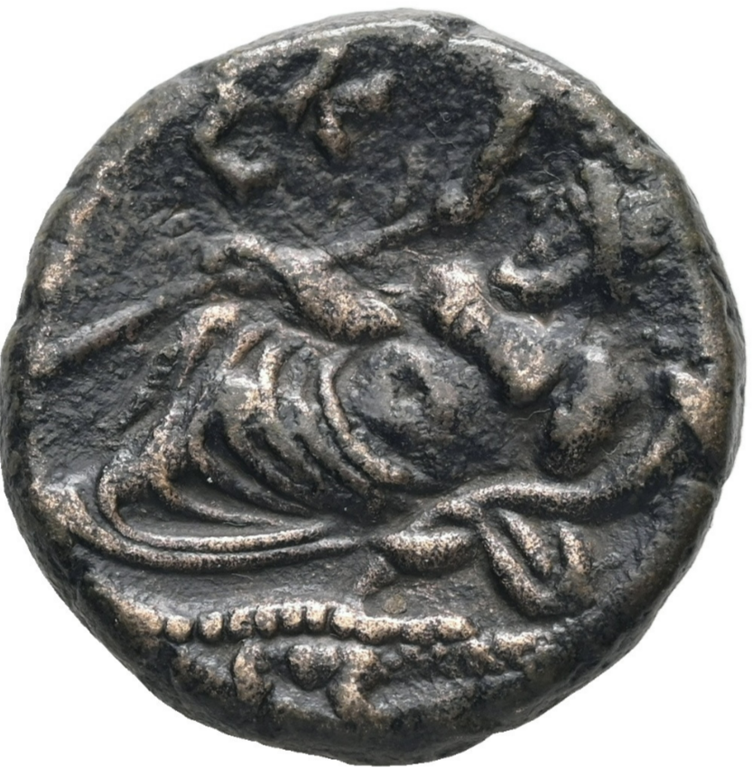 ADRIANO (135/6 dC). Tetradacma de Alejandría (Egipto). RARA. Solo 3 ejemplares conocidos. MBC