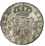FERNANDO VII. 2 reales. 1826. Madrid. Muy bella, brillo original. S/C-
