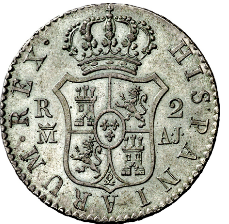 FERNANDO VII. 2 reales. 1833. Madrid. Sin Circular-