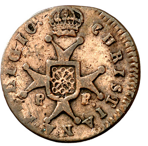 FERNANDO VII. 1 Maravedí. 1820. Pamplona. Escasa. MBC-