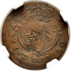 FERDINAND VII (1808-1833). 1/4 real. 1817. Caracas. Re-struck. VF-35 (MBC+).