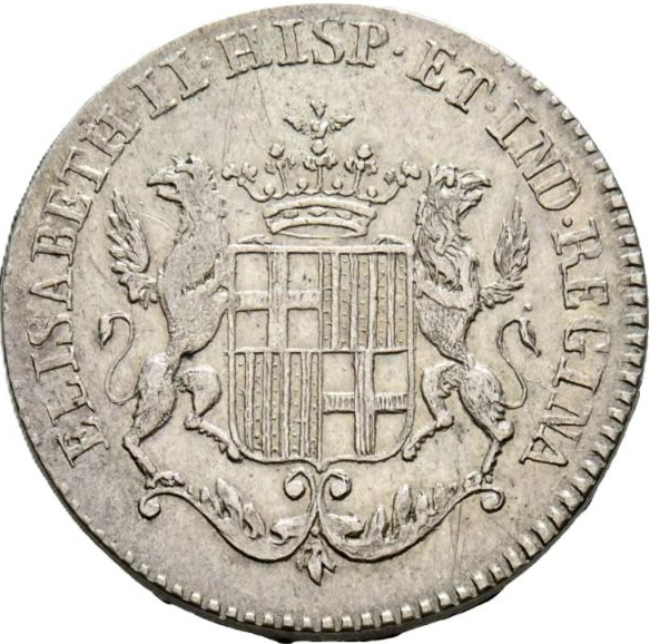 ISABEL II (1833-1868). Proclamación en Barcelona. 1833 . Módulo de 1 Real. MBC+.