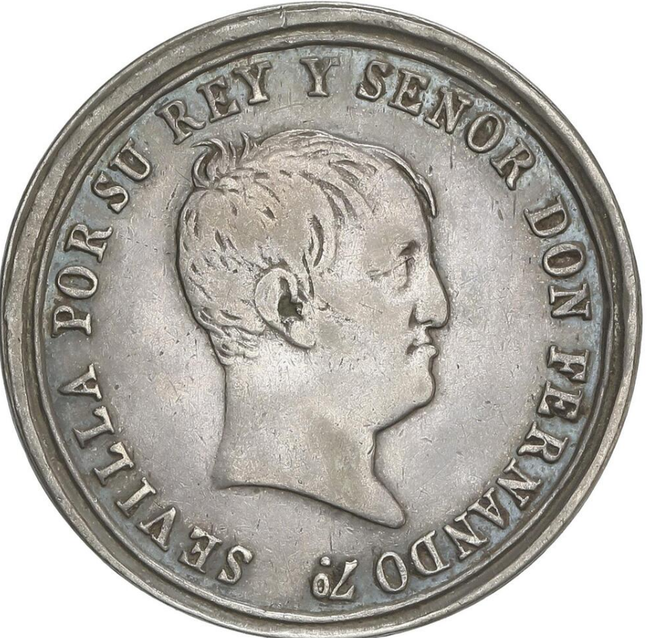 FERNANDO VII.  Restauración del Absolutismo. 1823. SEVILLA. EBC
