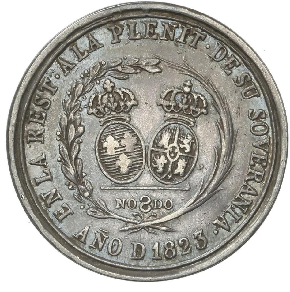 FERNANDO VII.  Restauración del Absolutismo. 1823. SEVILLA. EBC