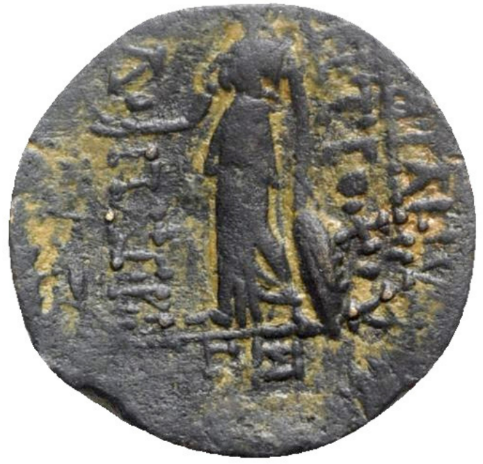 ANTIOCO IX CICICENO (114/3-95 a.C.). Antioquía sobre el Orontes, año 203 (110/9 a.C.). REY 20