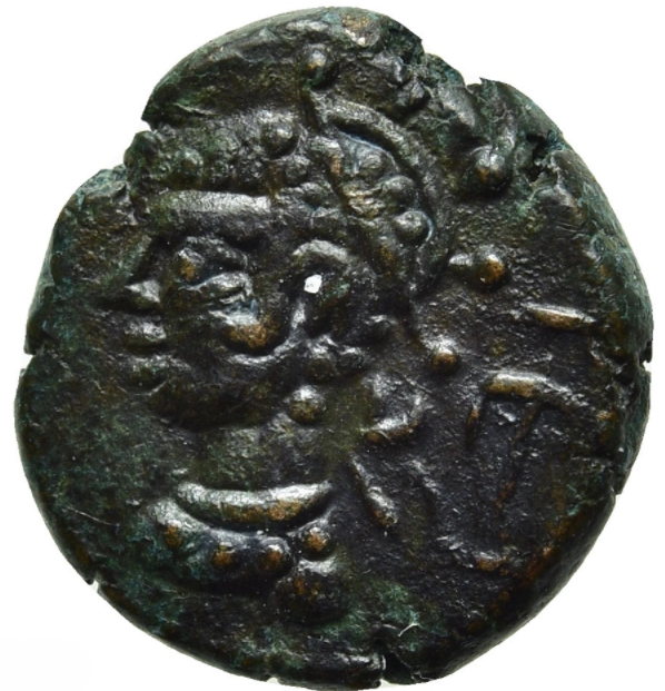 Reyes de Elymais. Orodes IV (c. 150-200 dC.). Dracma de bronce.