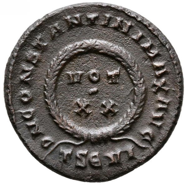 Constantino I “el Grande” (306‑337 d. C.). Follis. Tesalónica.