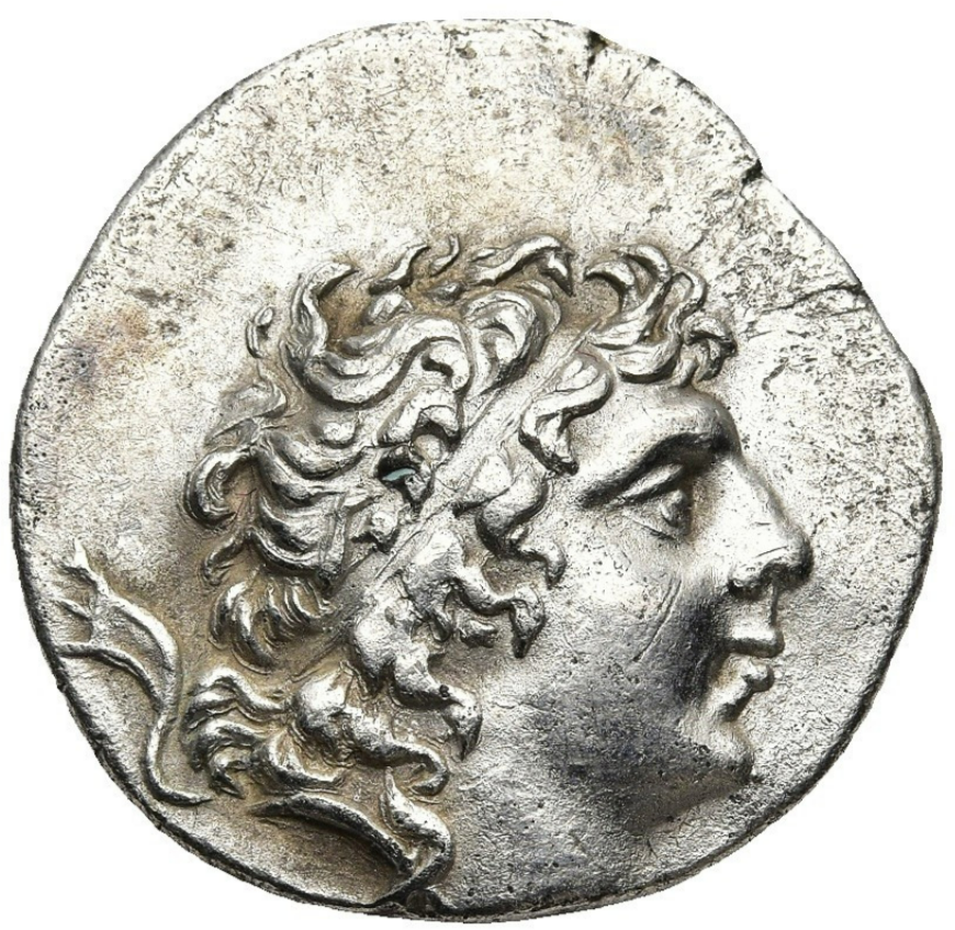 ARIARATE IX. EusebeiaCa. 100–85 a.C. Dracma de plata. MBC