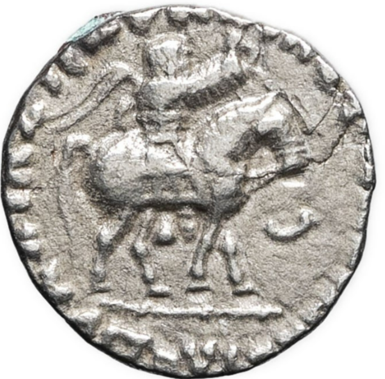 Reyes Indoescitas. Azes II (35-12 a.C.). Dracma