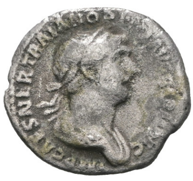 Denario Emperador Trajano (98-117) RIC II-326. Reverso: Sol