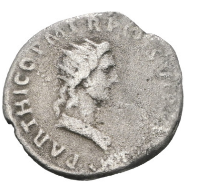 Denario Emperador Trajano (98-117) RIC II-326. Reverso: Sol