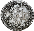 CARLOS II. 1696. 1 Tari. Nápoles. Pátina. MBC+