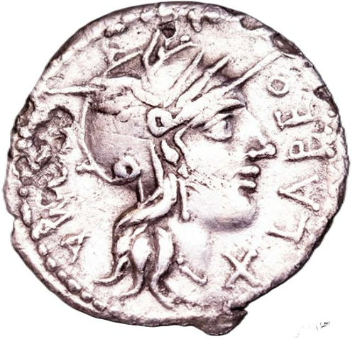 GENS FABIA. Q. Fabio Labión. Denario. 123 a.C.