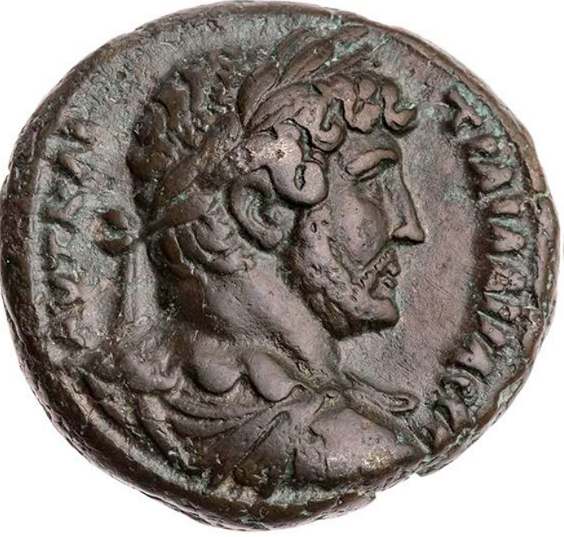 Adriano, 117–138 d. C. Tetradracma de bilón (BI) del año 131/132 d. C. RPC III 5789. MBC+/MBC