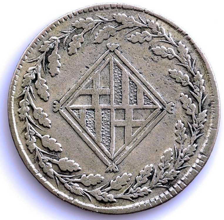 José Napoleón. 1 peseta. 1810. Barcelona. Escasa