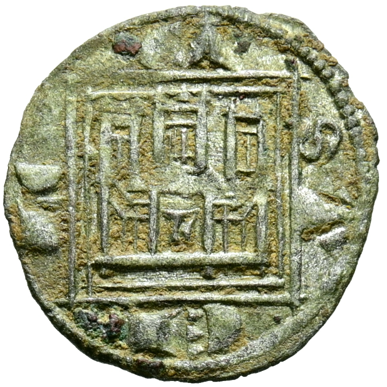 ALFONSO X (1252-1284). Pugesa / Óbolo. MBC+ Precioso ejemplar de vellón rico.