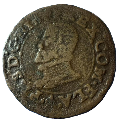 FELIPE II. 1 Liard. Condado de Flandes