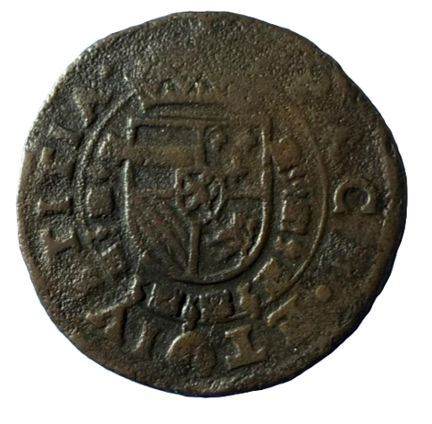 FELIPE II. 1 Liard. Condado de Flandes