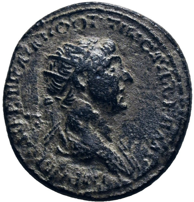 TRAJANO (98-117). As. Ceca de Roma, acuñado para circulación en Siria.